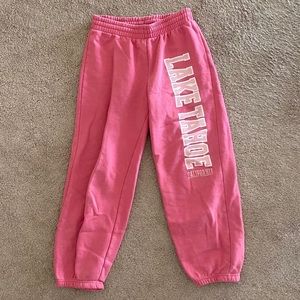 Pink Lake Tahoe Sweatpants